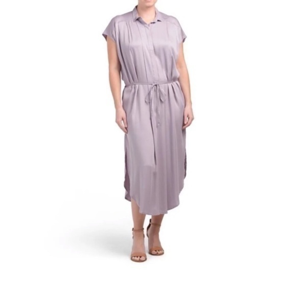 New without Tags Young Broke Fabulous lilac summer tie dress  M